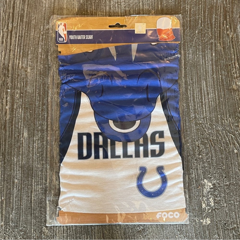 Foco Dallas Mavericks Mascot Youth Gaiter Scarf - NBA - NEW